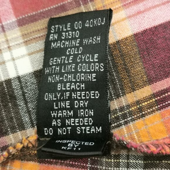 Plaid Babydoll Tank Top with Smocked Straps and Waistband Size M EUC #50 - Picture 6 of 7